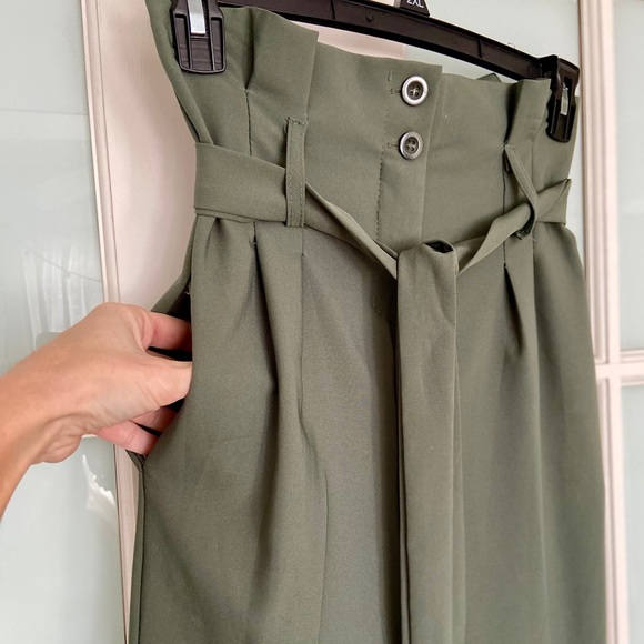 Made in Italy | Olive Green Dress Pants - Picture 9 of 11